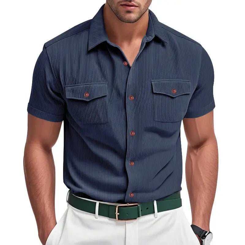 Zenon | Textured Button - Up Shirt - Benjamin New York
