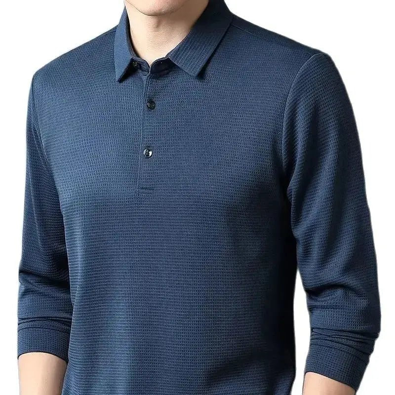 Sean | Casual Waffle Polo Shirt - Benjamin New York