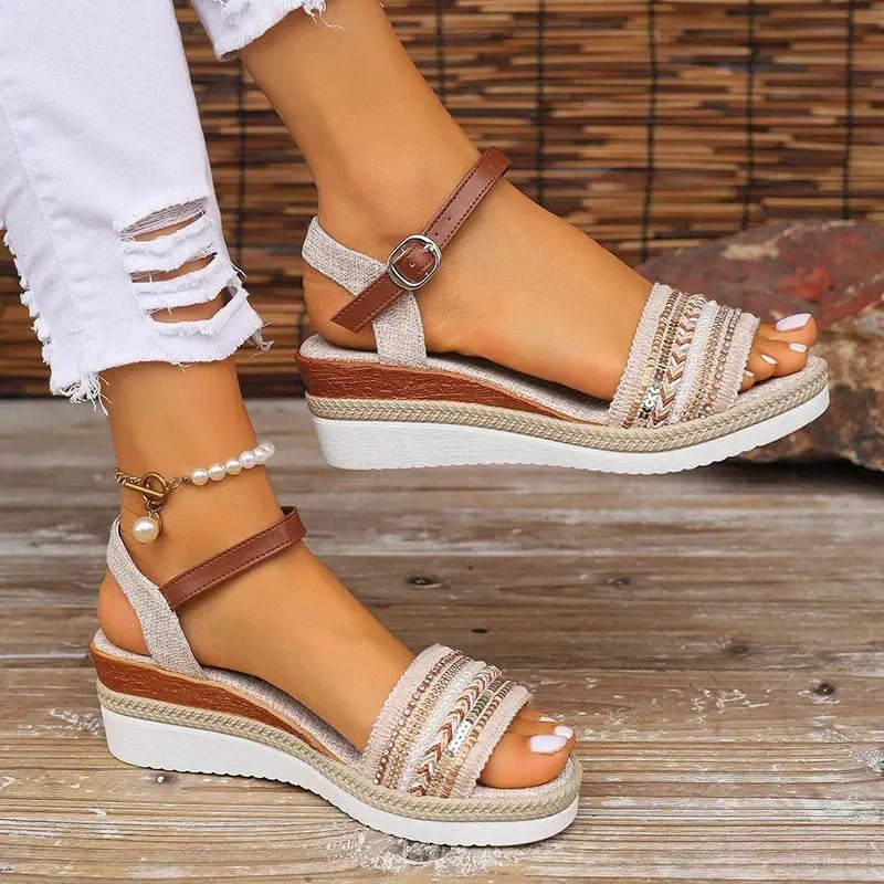 Chloe™ | Amira Casual Summer Sandals - Benjamin New York