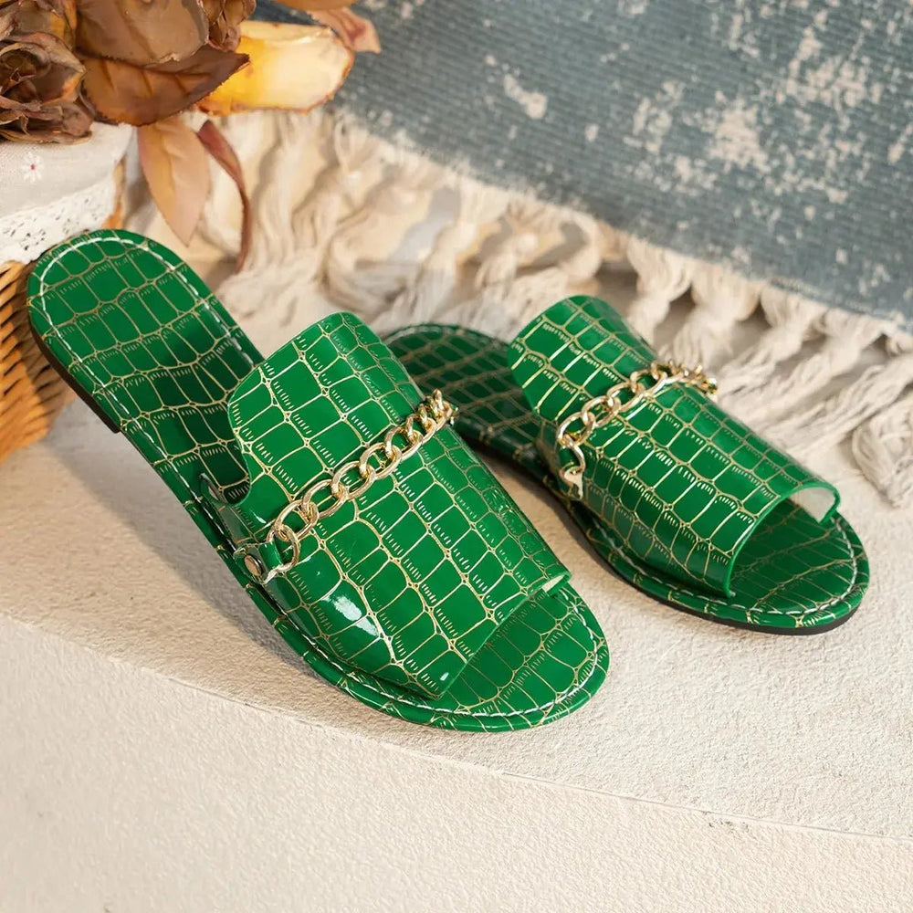 Chloe™| Kalvessa Slip - On Sandals - Benjamin New York