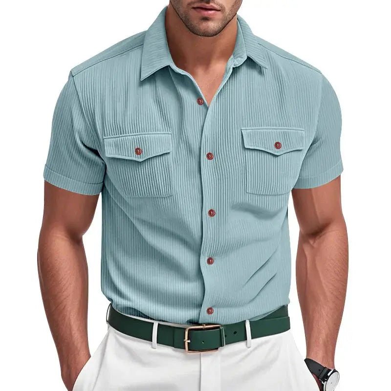Zenon | Textured Button - Up Shirt - Benjamin New York