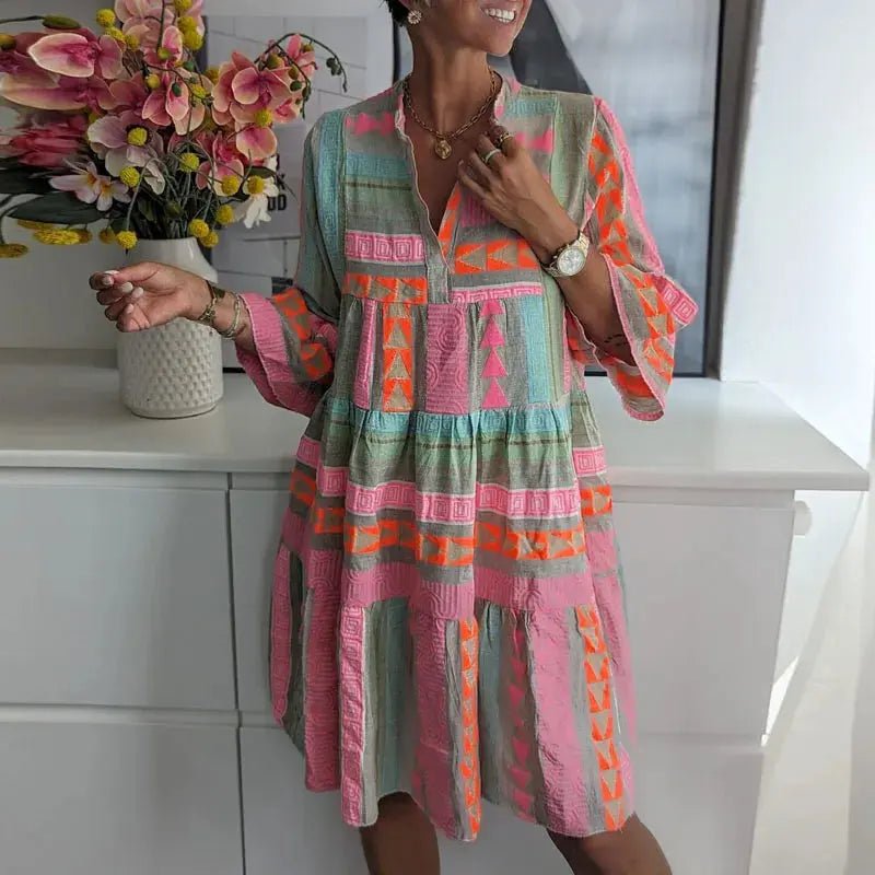Laura | Boho Glow Tiered Dress - Benjamin New York