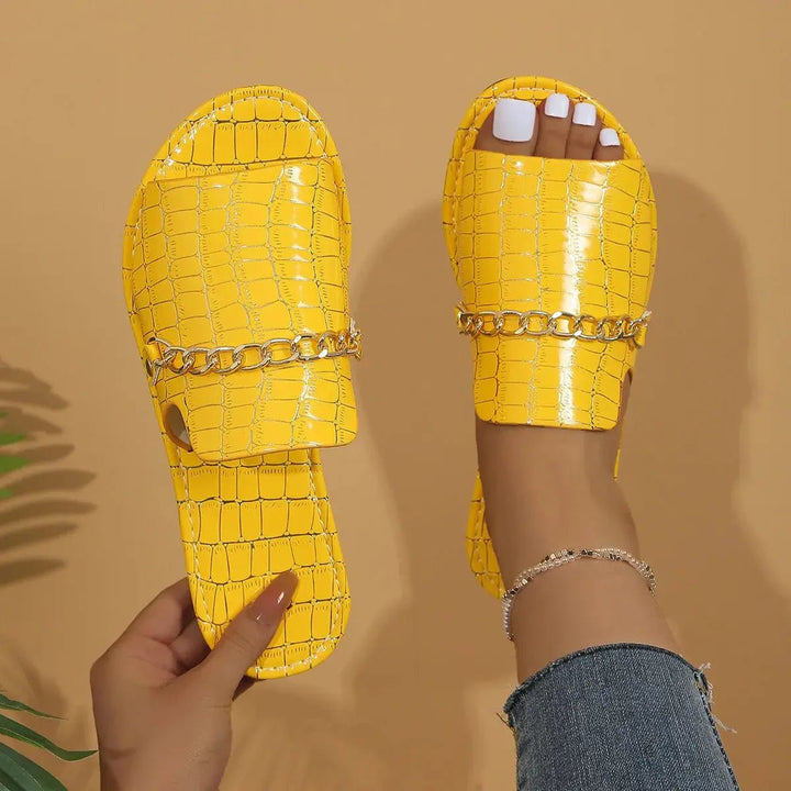 Chloe™| Kalvessa Slip - On Sandals - Benjamin New York