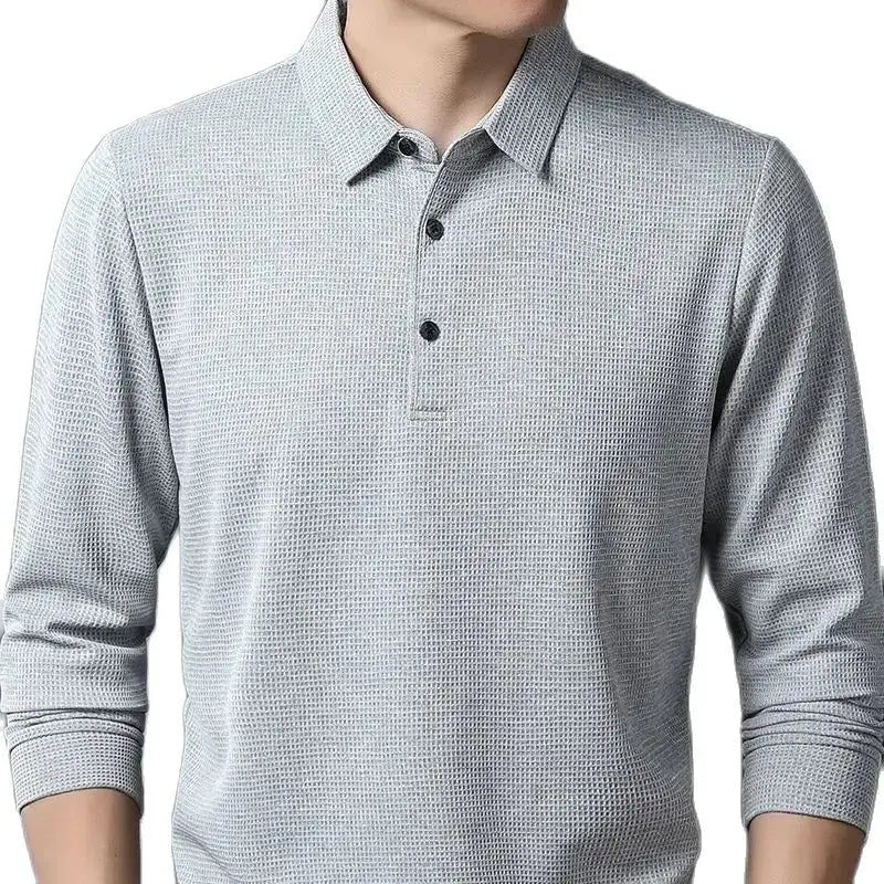 Sean | Casual Waffle Polo Shirt - Benjamin New York