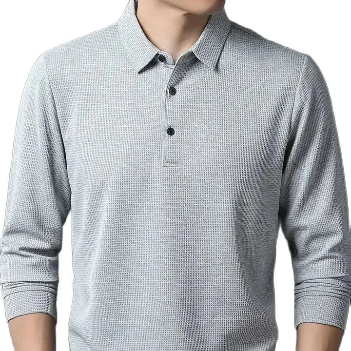 Sean | Casual Waffle Polo Shirt - Benjamin New York