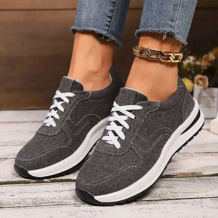 Chloe™| Denim Sneakers - Benjamin New York