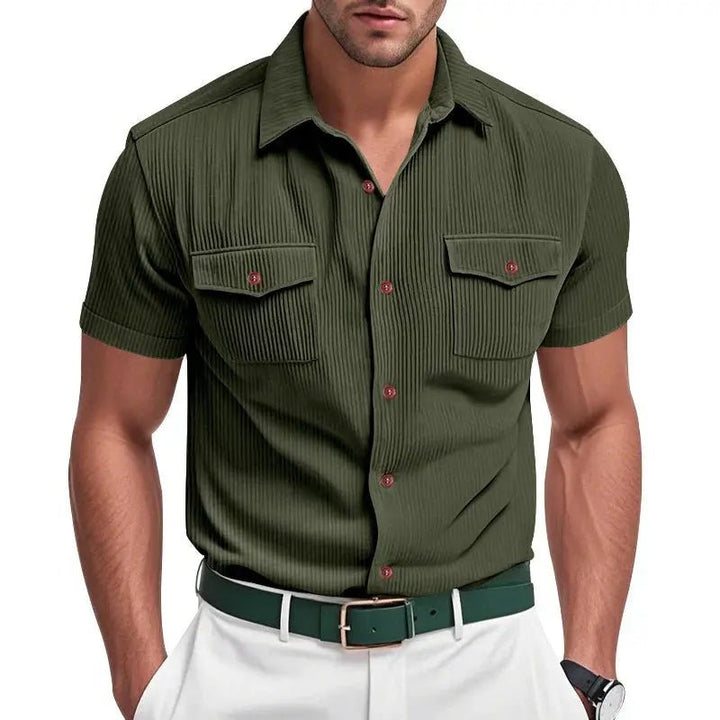 Zenon | Textured Button - Up Shirt - Benjamin New York