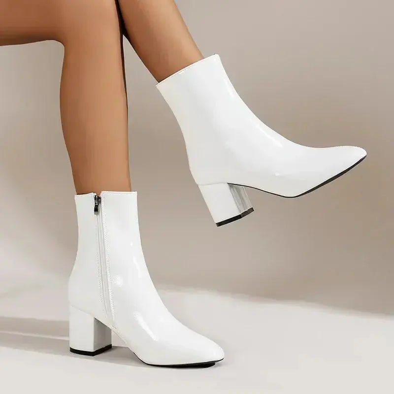 Chloe™| Liana Leather Ankle Boots - Benjamin New York