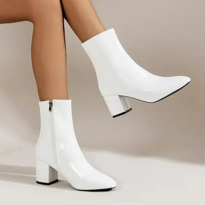 Chloe™| Liana Leather Ankle Boots - Benjamin New York