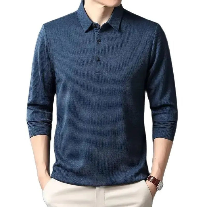 Sean | Casual Waffle Polo Shirt - Benjamin New York