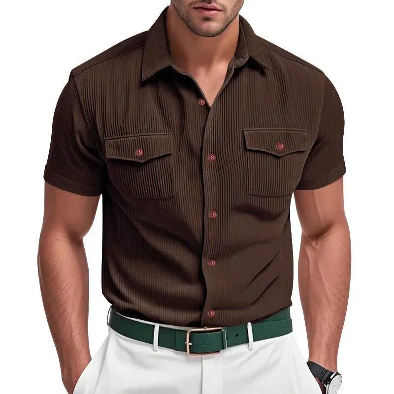 Zenon | Textured Button - Up Shirt - Benjamin New York