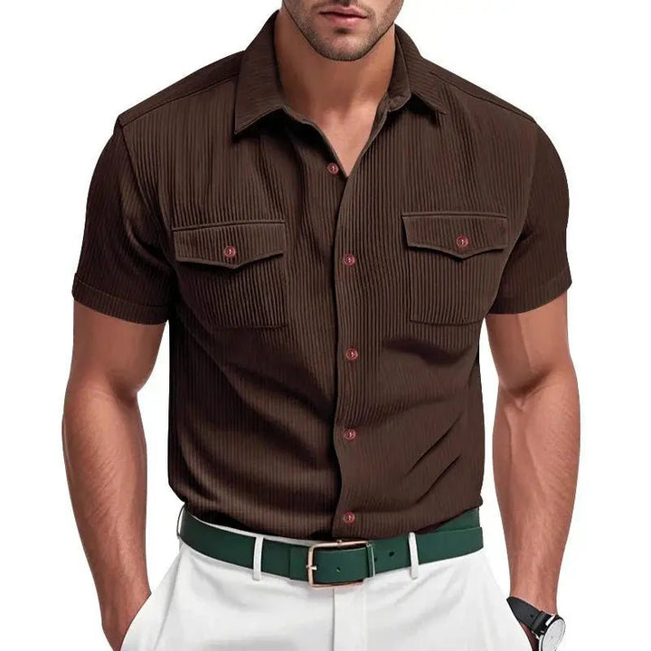 Zenon | Textured Button - Up Shirt - Benjamin New York