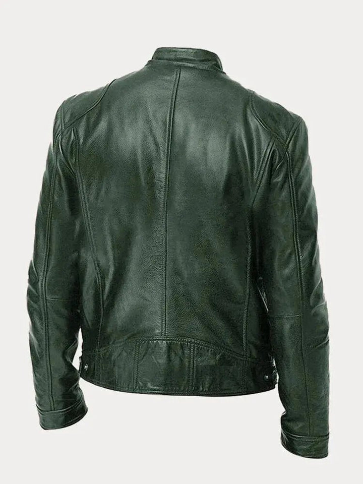 Victor | Casual Leather Jacket: Timeless Design and Comfort - Benjamin New York