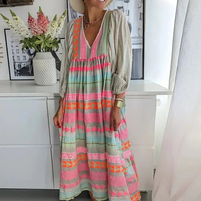 Saffron | Boho Glow Tiered Dress - Benjamin New York