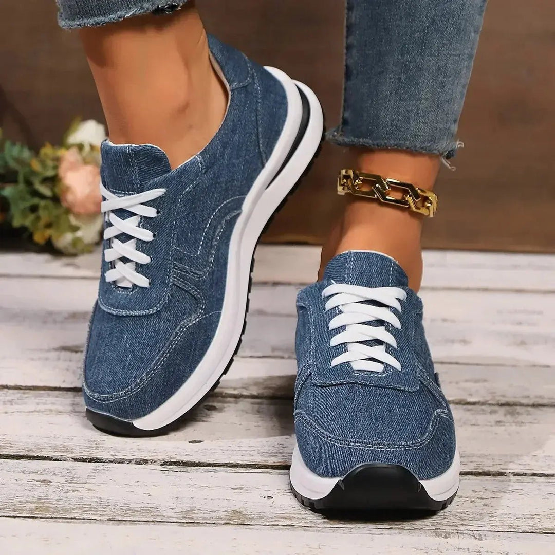 Chloe™| Denim Sneakers - Benjamin New York