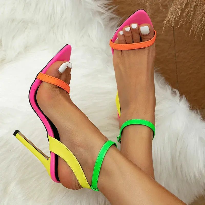 Chloe™| Neon Stiletto Heels - Benjamin New York