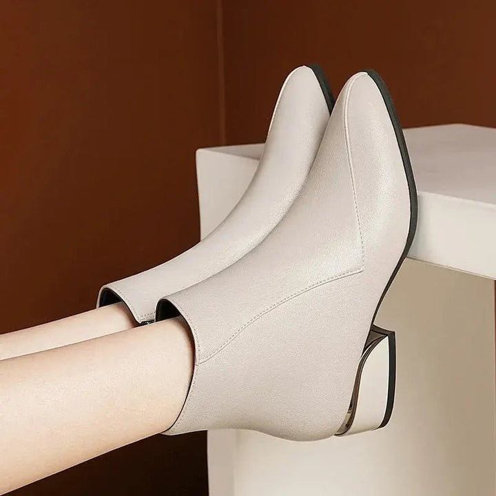 Chloe™| Valencia Leather Ankle Boots - Benjamin New York