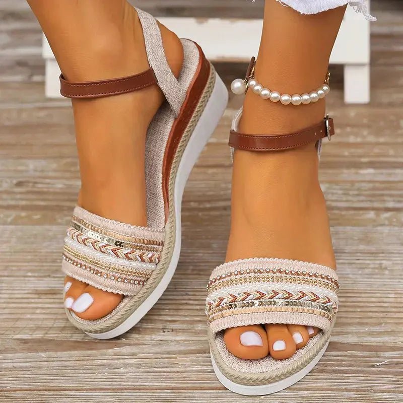 Chloe™ | Amira Casual Summer Sandals - Benjamin New York
