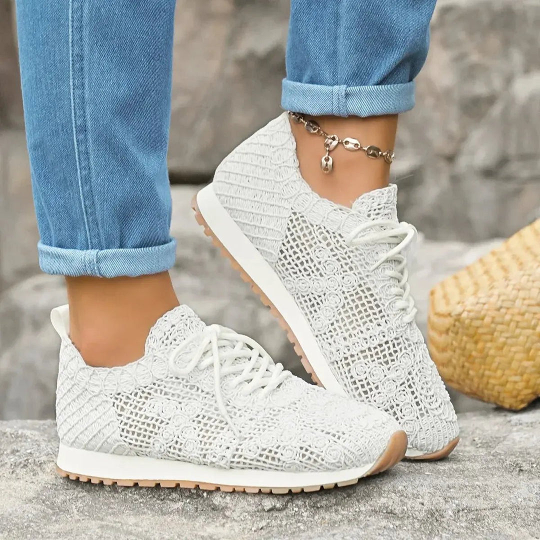 Chloe™| Ferana Orthopedic Lace Sneakers - Benjamin New York