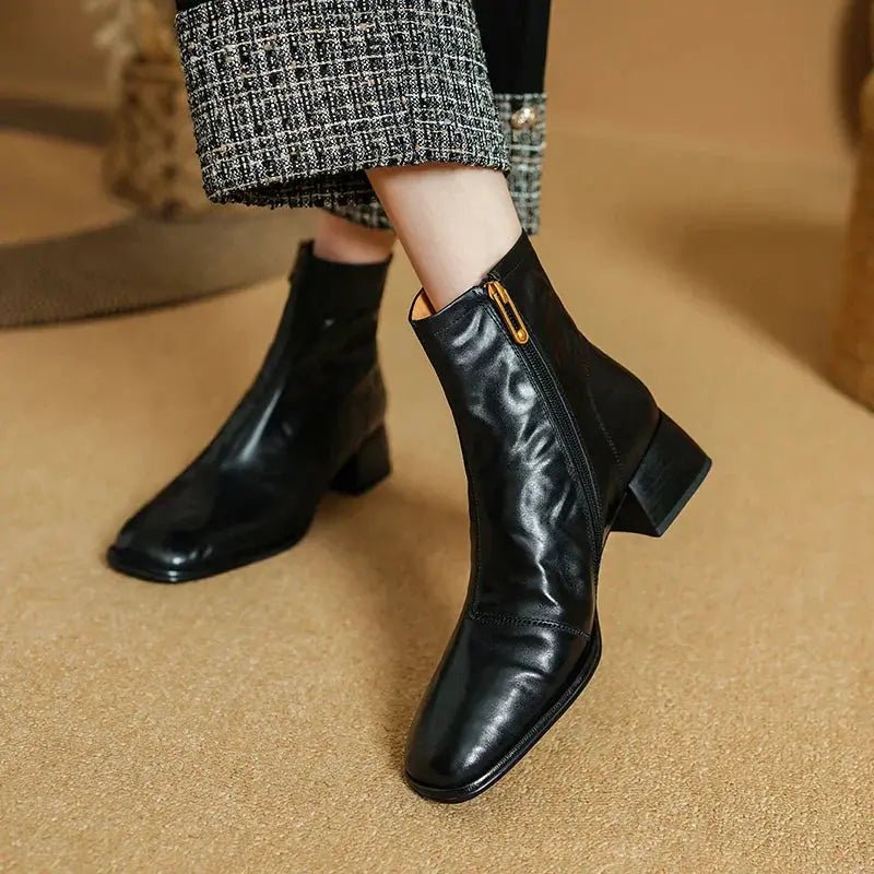 Chloe™| Averick Leather Boots - Benjamin New York