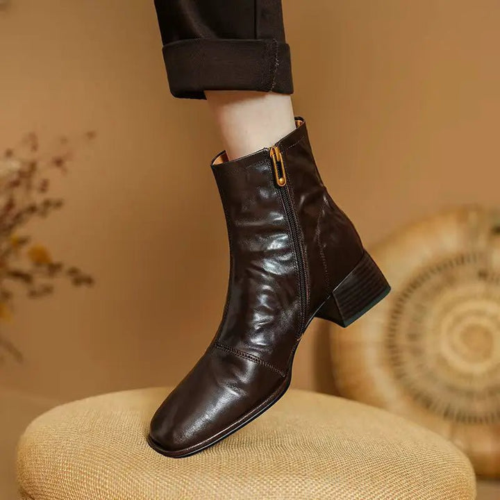 Chloe™| Averick Leather Boots - Benjamin New York