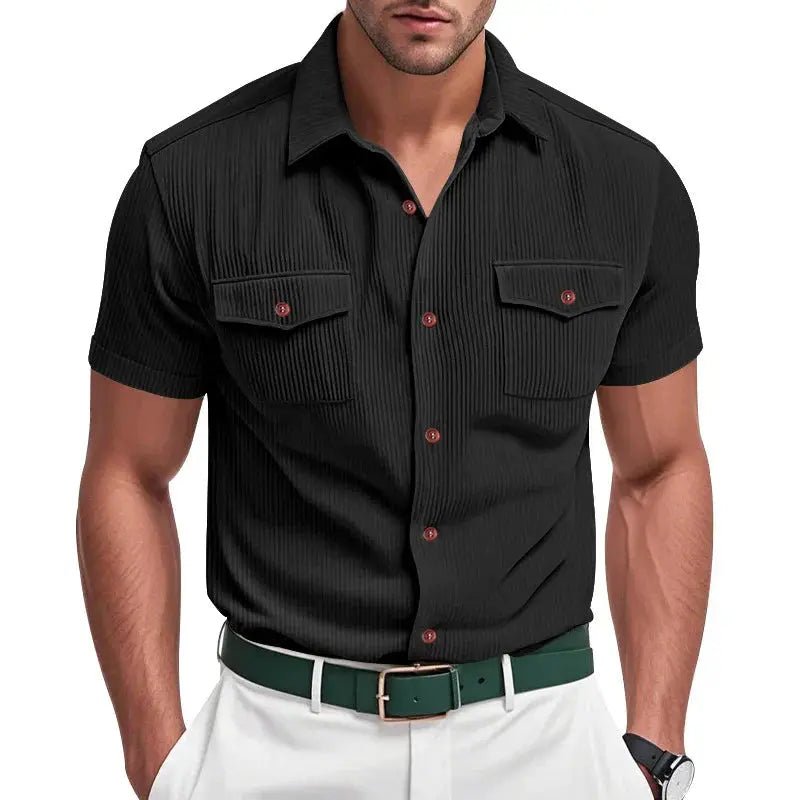 Zenon | Textured Button - Up Shirt - Benjamin New York