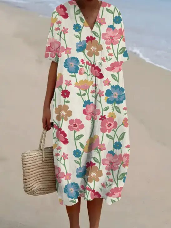 Daisy | Soft Bloom Relaxed Summer Dress - Benjamin New York