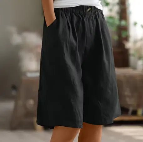 Ellen | Breezy Everyday Linen Shorts - Benjamin New York