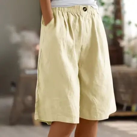 Ellen | Breezy Everyday Linen Shorts - Benjamin New York
