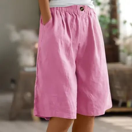 Ellen | Breezy Everyday Linen Shorts - Benjamin New York