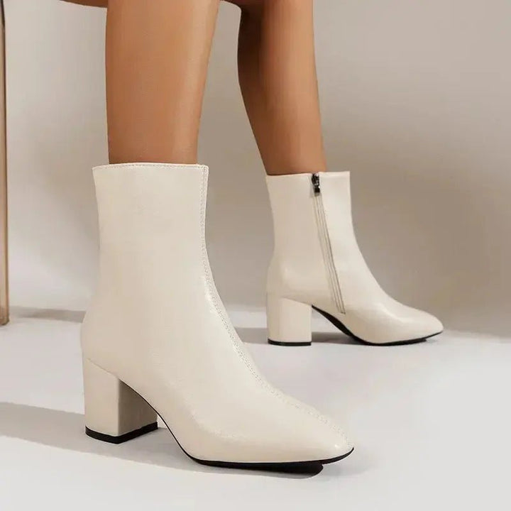 Chloe™| Liana Leather Ankle Boots - Benjamin New York
