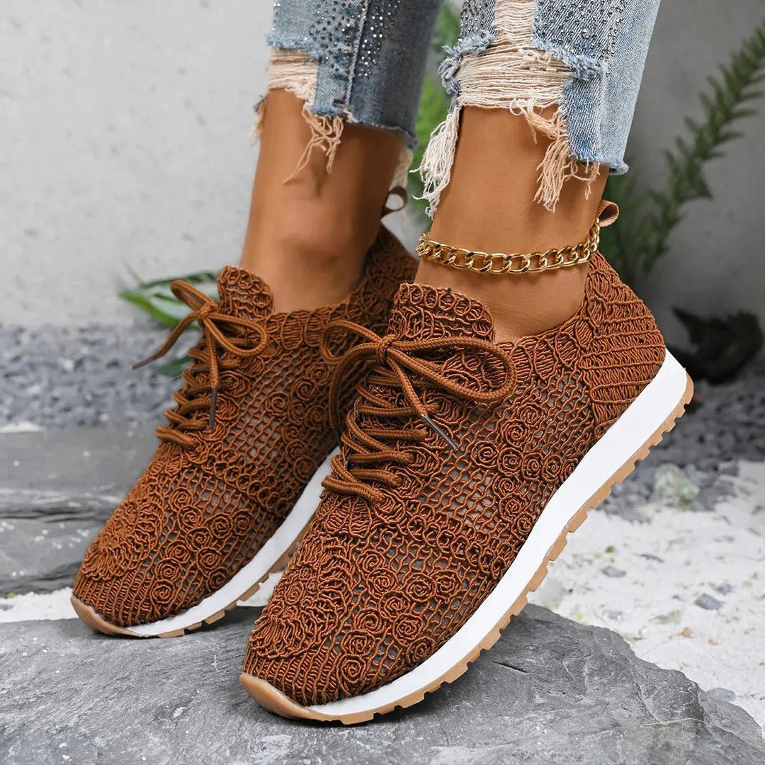 Chloe™| Ferana Orthopedic Lace Sneakers - Benjamin New York
