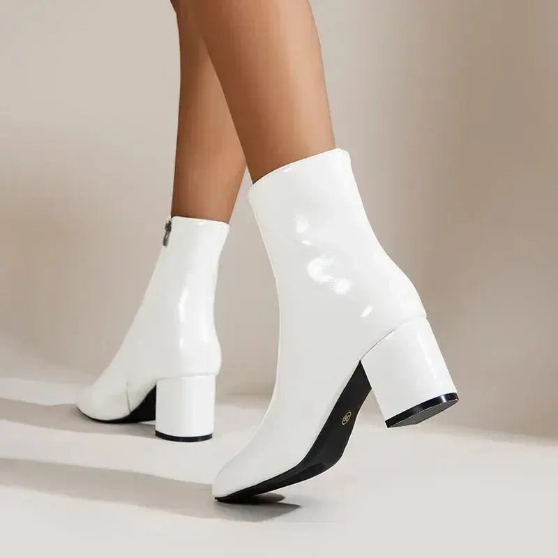 Chloe™| Liana Leather Ankle Boots - Benjamin New York