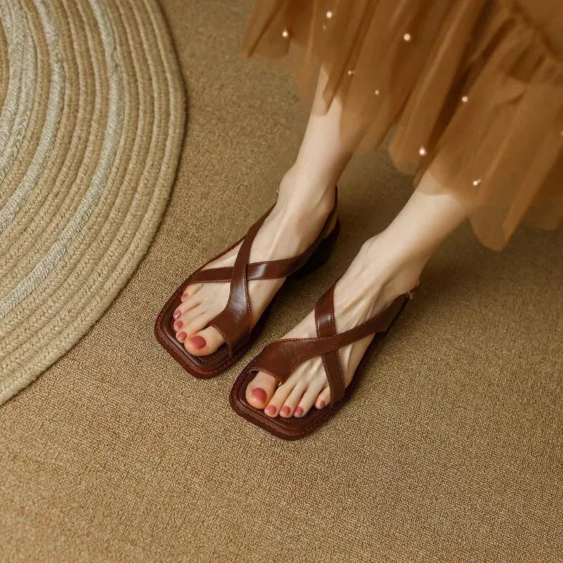 Chloe™| Adela Leather Sandals - Benjamin New York