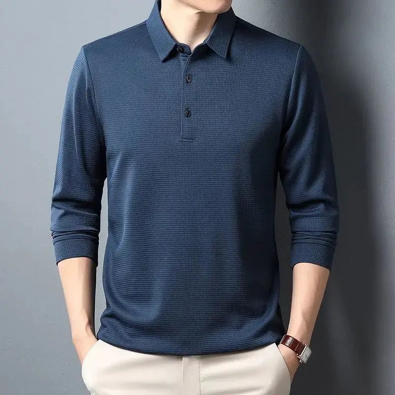 Sean | Casual Waffle Polo Shirt - Benjamin New York