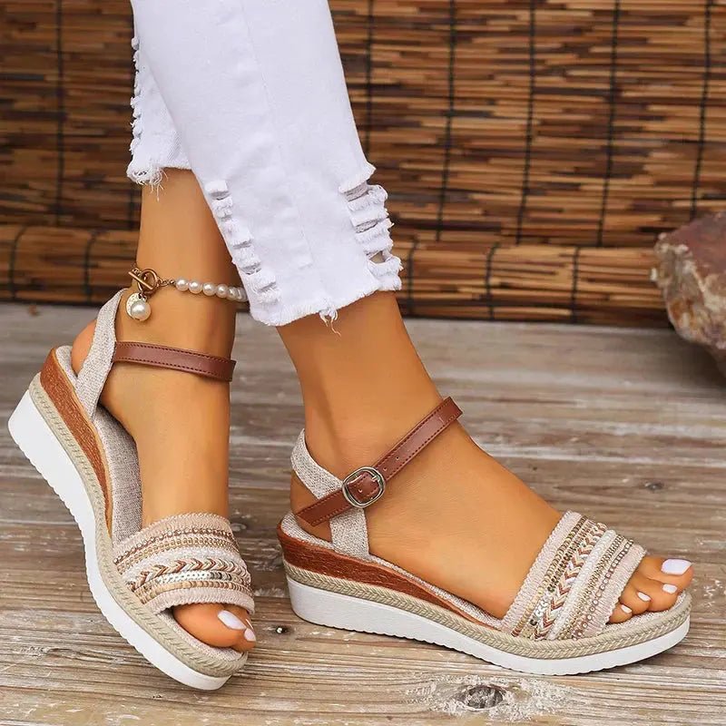 Chloe™ | Amira Casual Summer Sandals - Benjamin New York