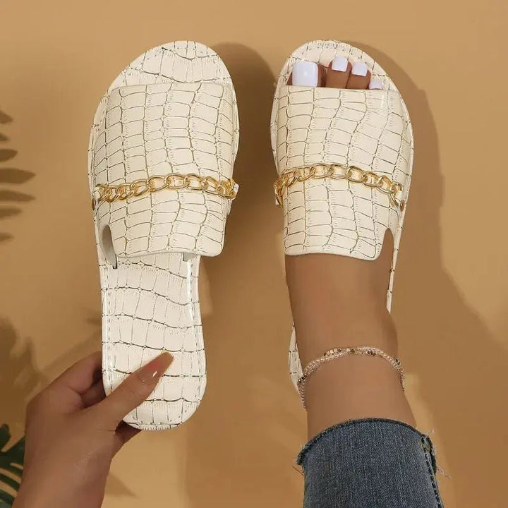Chloe™| Kalvessa Slip - On Sandals - Benjamin New York