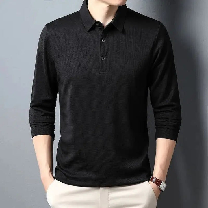 Sean | Casual Waffle Polo Shirt - Benjamin New York