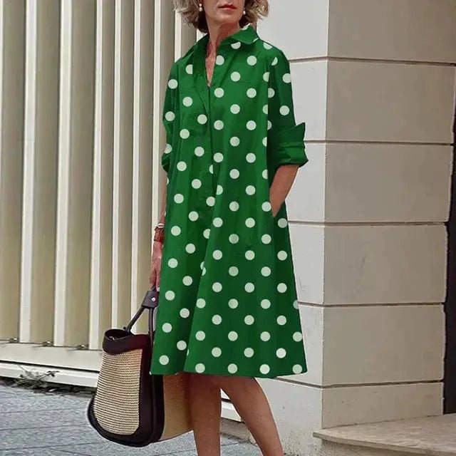 Isla | Vibrant Button - Up Shirt Dress - Benjamin New York