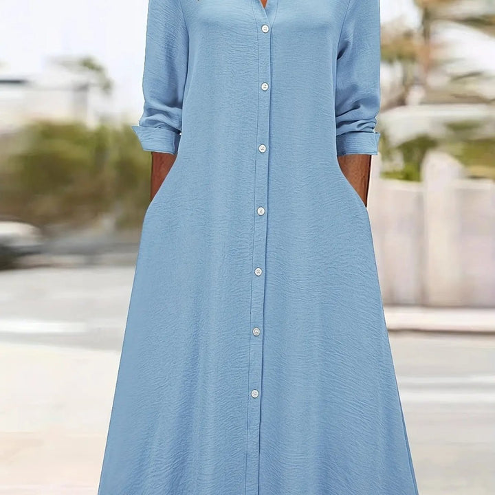 Ruby | Button - Down Chic Shirt Dress - Benjamin New York