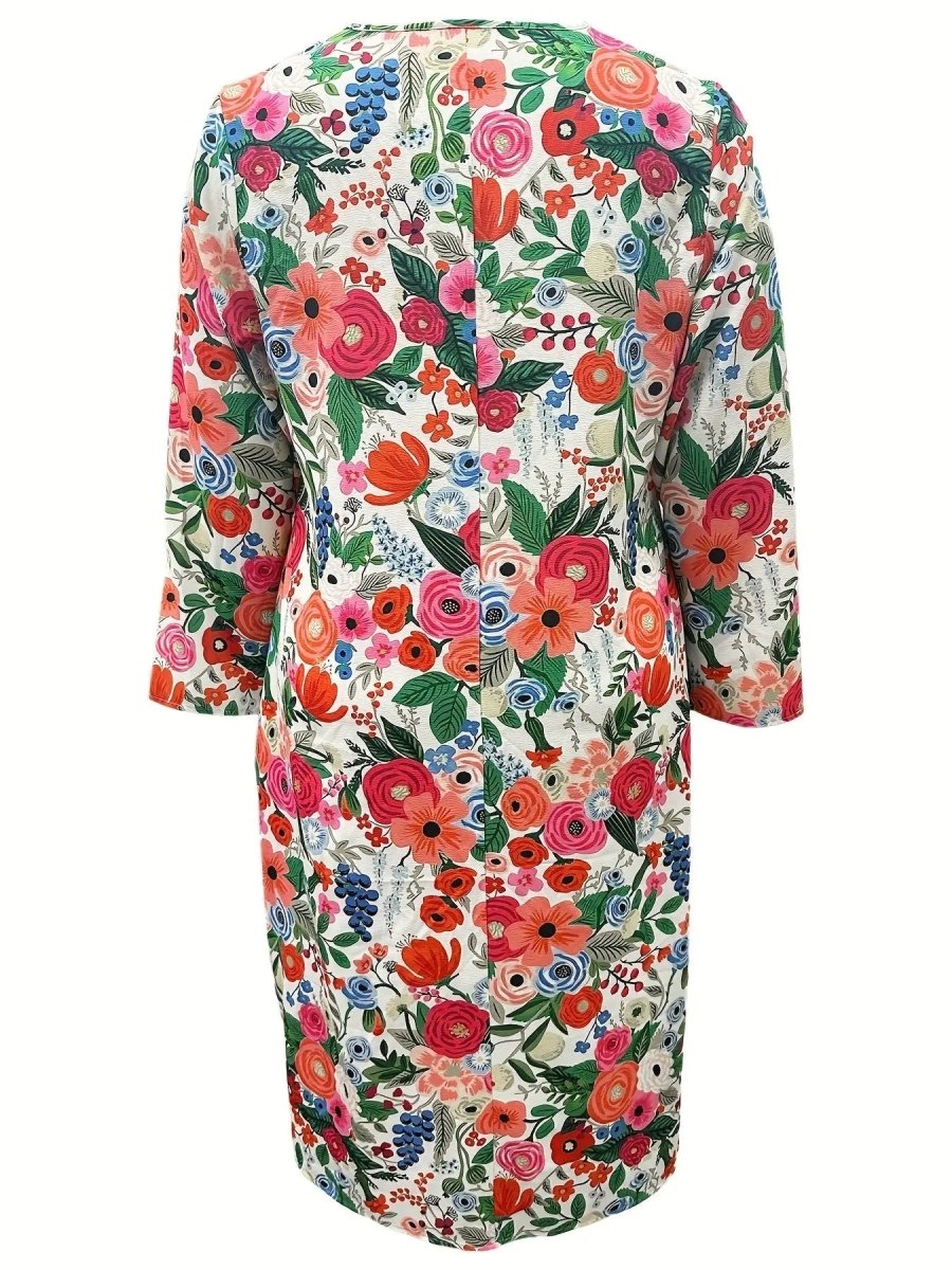 Freya | Vibrant Garden Escape Midi Dress - Benjamin New York