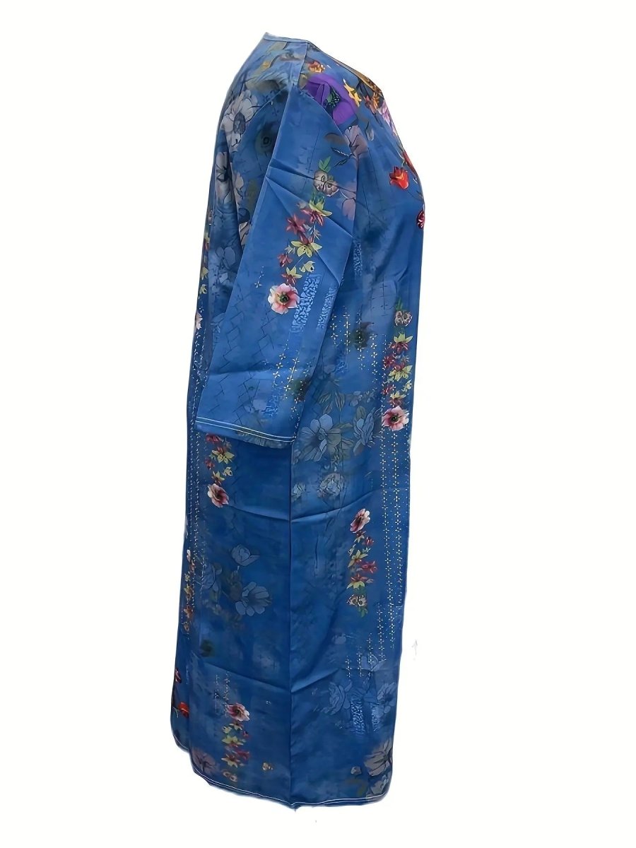 Layla | Coastal Bloom Relaxed Maxi Dress - Benjamin New York