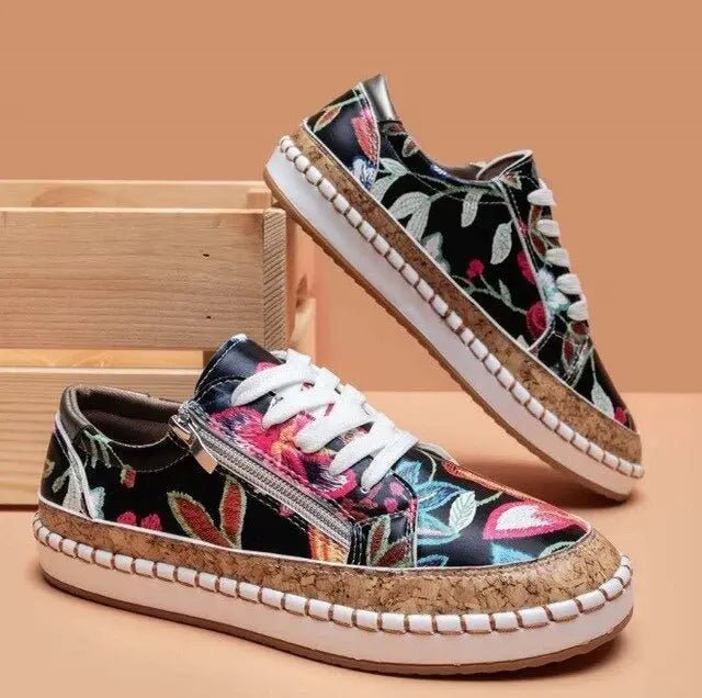 Chloe™| Oluchi Orthopedic Zipper Sneakers - Benjamin New York