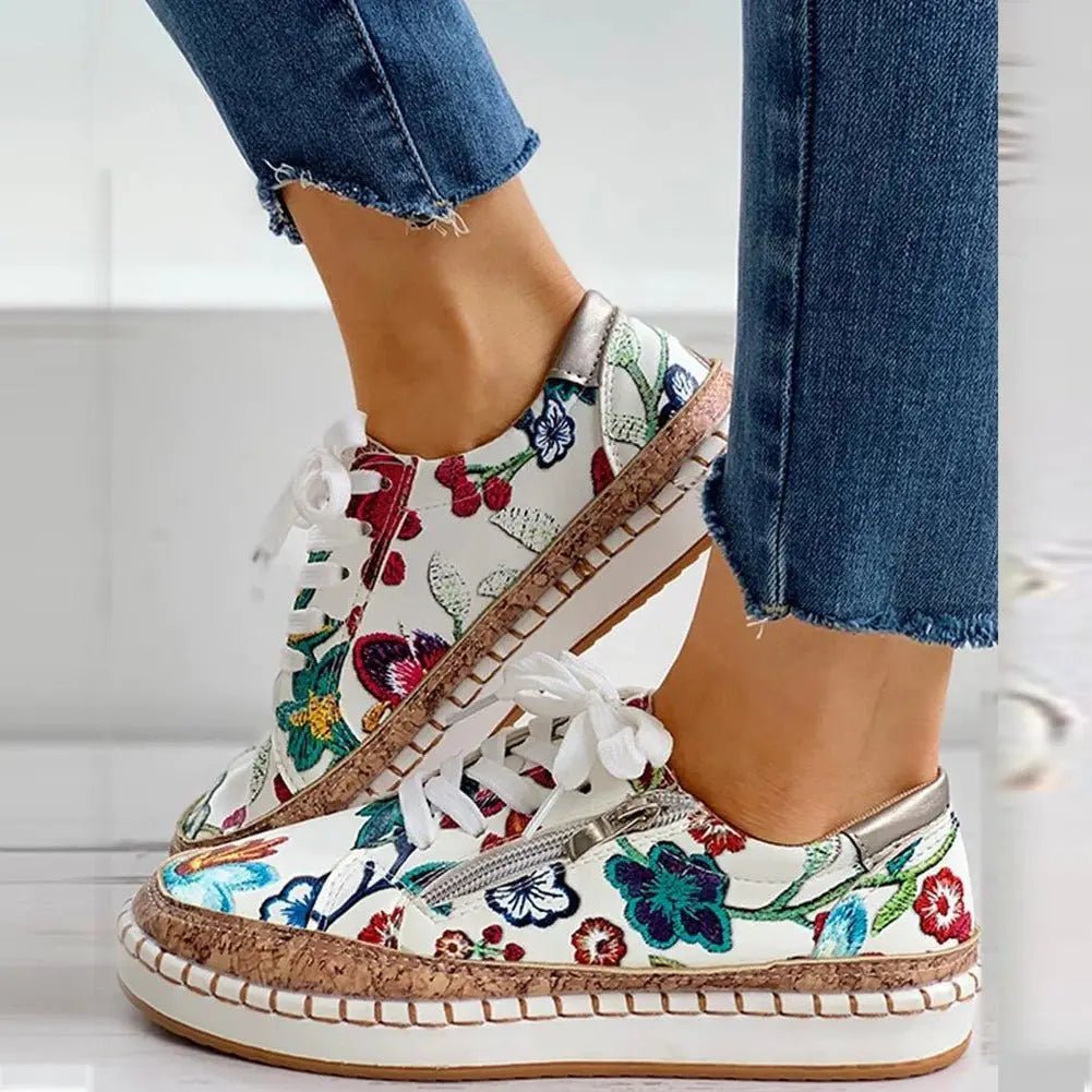 Chloe™| Oluchi Orthopedic Zipper Sneakers - Benjamin New York