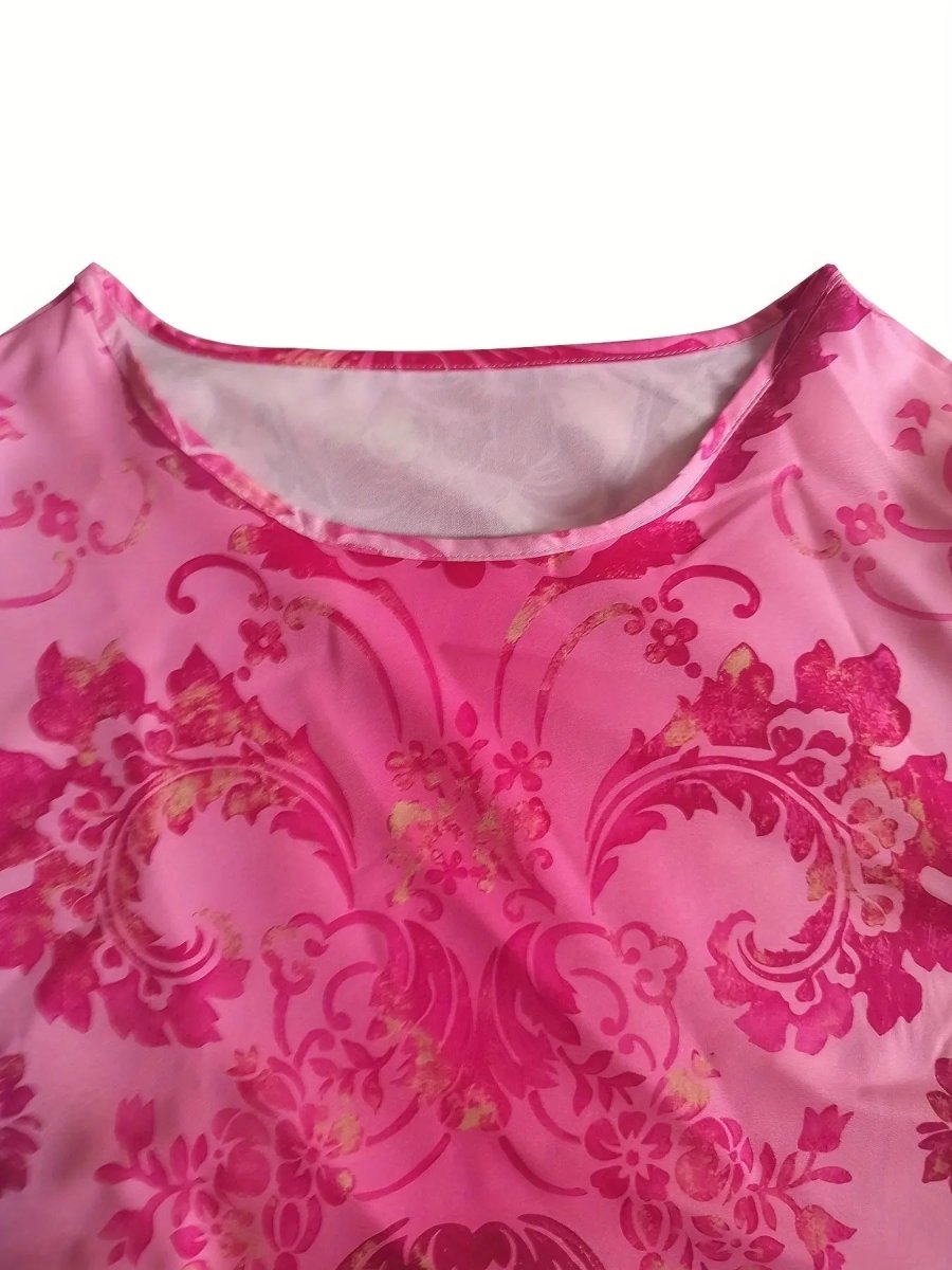 Amara | Rose Mirage Boho Maxi Dress - Benjamin New York