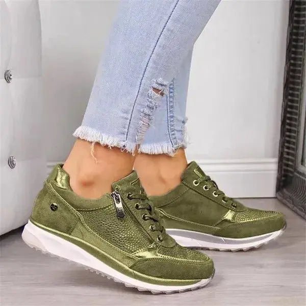 Chloe™| Gabor Zip - Up Orthopedic Sneakers - Benjamin New York