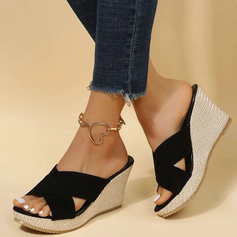 Chloe™| Almina Comfort Wedge Sandals - Benjamin New York