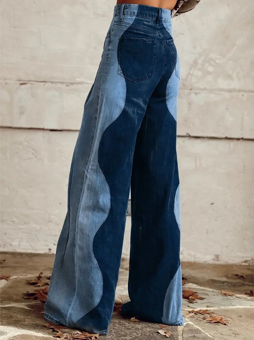 Lena | Two - Tone Sculpted pants - Benjamin New York