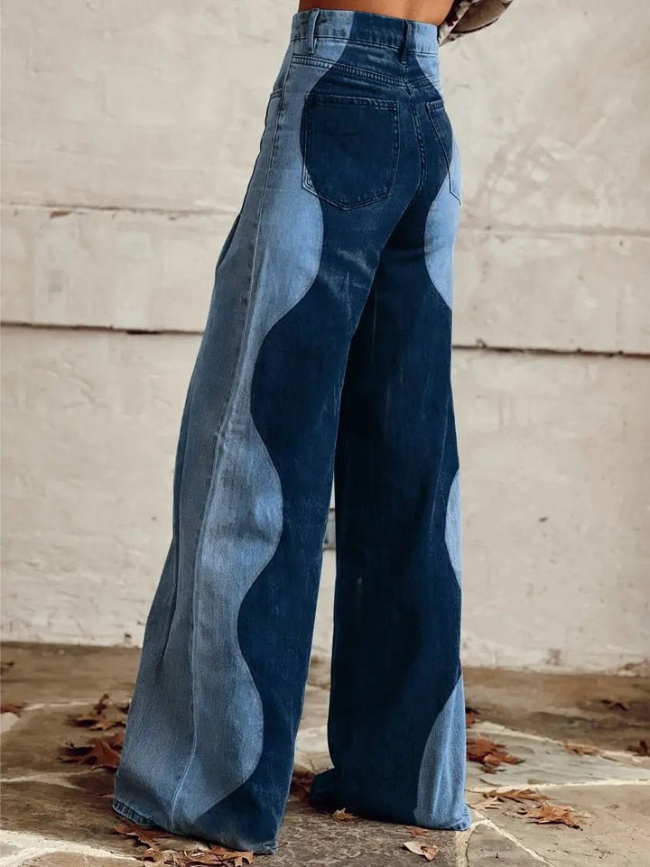 Lena | Two - Tone Sculpted pants - Benjamin New York