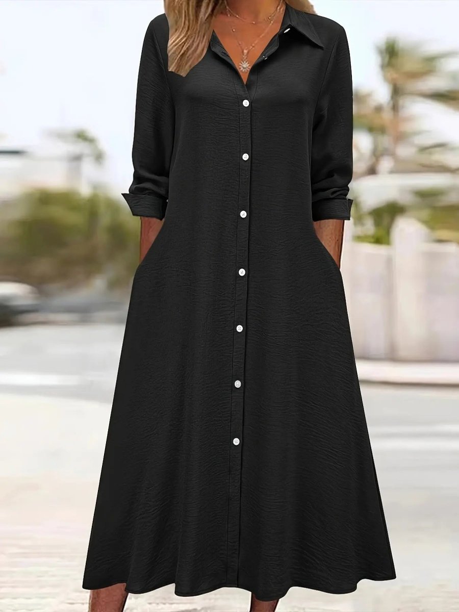 Ruby | Button - Down Chic Shirt Dress - Benjamin New York